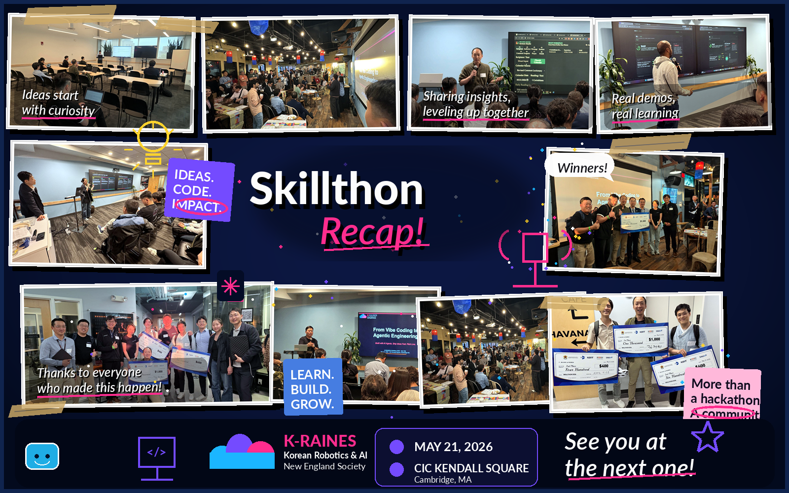 K-RAINES Skillthon 2026 recap collage