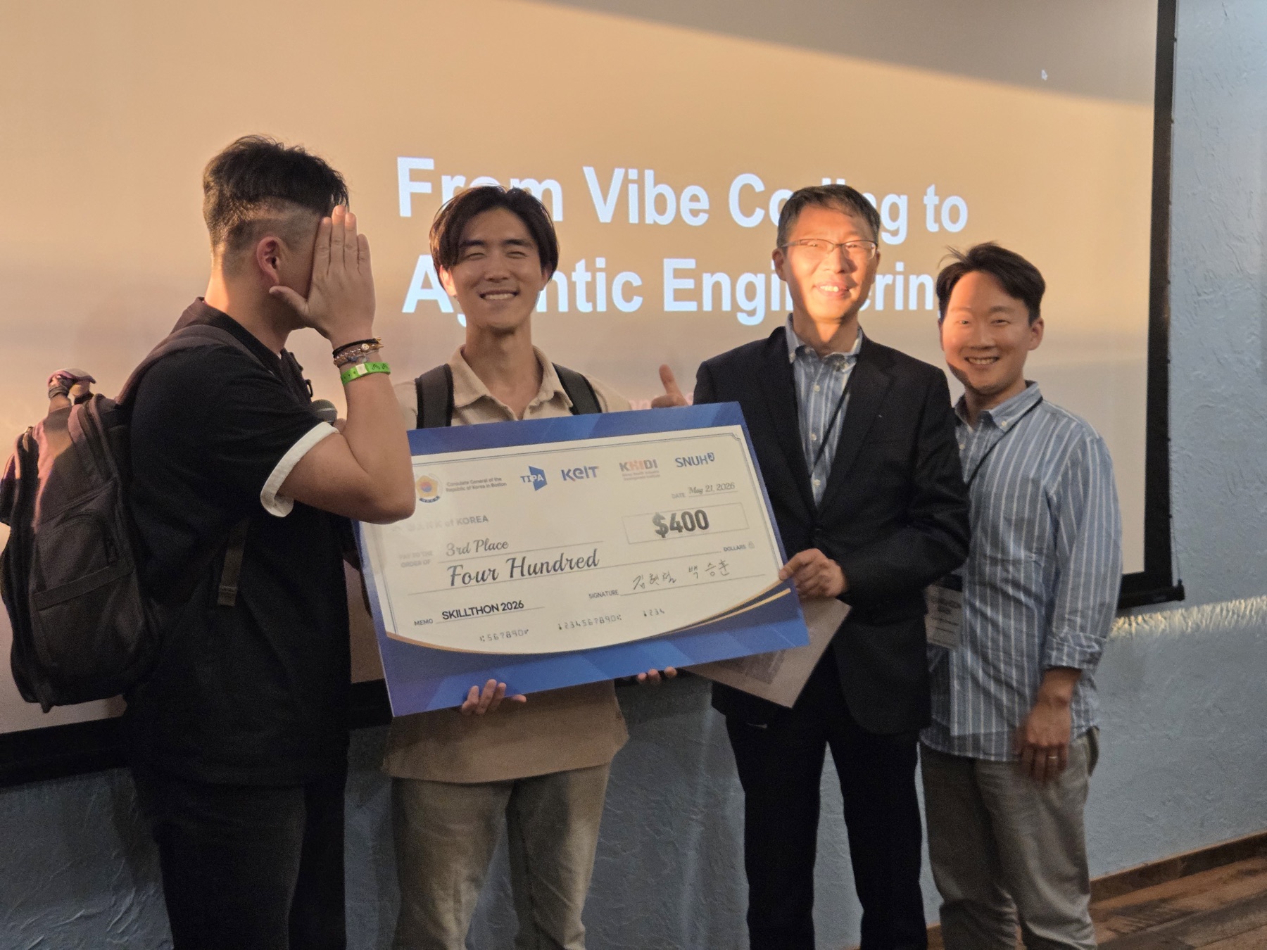 Skillthon 2026 third place award presentation